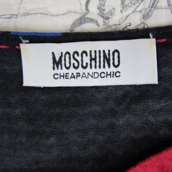 EUC MOSCHINO CHEAP AND CHIC Bold Floral Sleeveless sheath Dress Made Italy US 6 - Picture 5 of 13